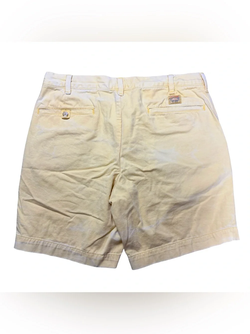 Mens Polo Ralph Lauren The Salinger Chino Yellow Summer Shorts Size 33